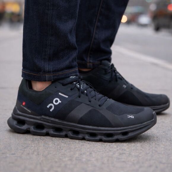 On Running Other - On Cloudrunner Black Waterproof Sneakers Athletic Running Shoes 52.98639